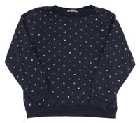 Tmavomodrá mikina s hviezdičkami H&M