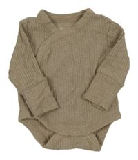 Šedobéžové melírované žebrované zavinovací body PRIMARK