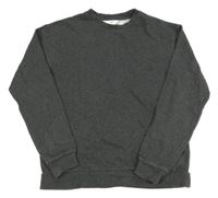 Tmavosivá melírovaná mikina H&M
