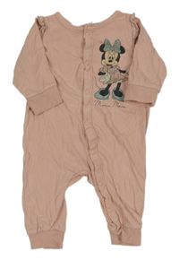 Růžový overal s Minnie a volánky Disney