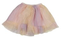 Ružovo-lila-marhuľová tylová sukňa