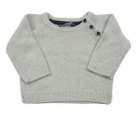 Světlešedý melírovaný svetr Primark