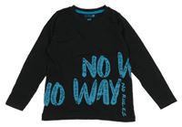 Černé triko s nápisem