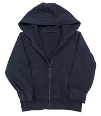 Tmavomodrá prepínaci mikina s kapucňou George