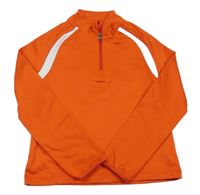 Červeno-biela športová funkčná mikina Crane