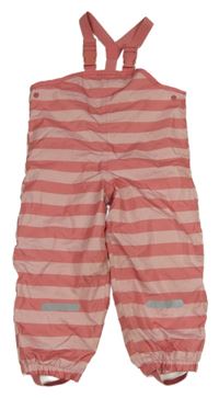 Staroružové pruhované šušťákové zateplené na traké nohavice Impidimpi