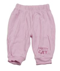 Ružové tepláky s nápisom Ergee