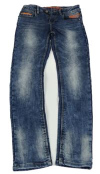 Tmavomodré teplákové rifle Chapter Young