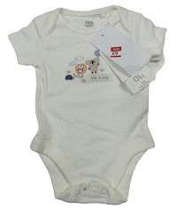 Nové - Biele body so zvířaty F&F