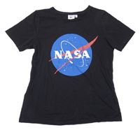 Čierne tričko s logem NASA C&A