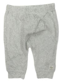 Sivé melírované zamatové baggy tepláky Nutmeg