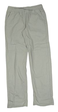 Svetlosivé slip plátenné nohavice Denim Co.