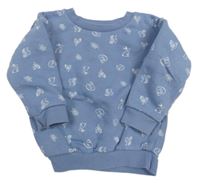 Modrá vzorovaná mikina so zvieratkami Primark