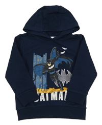 Tmavomodrá mikina s Batmanem a kapucňou Sinsay
