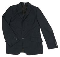 Tmavomodré pruhované spoločenské sako C&A