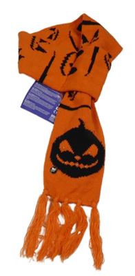 Nové - oranžová šála s dýněmi 