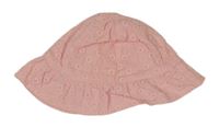 Světlerůžový vzorovaný klobouk Next