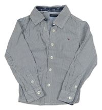 Modro-bílá pruhovaná halenka Tommy Hilfiger