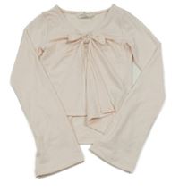 Světlerůžové crop bolerko s mašlí H&M