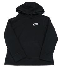 Černá mikina s logem a kapucí Nike