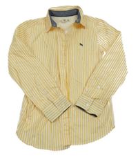 Žluto-bílá pruhovaná košile H&M