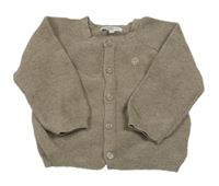 Béžový prepínaci sveter s výšivkou