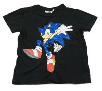 Černé tričko se Sonicem