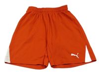 Červené sportovní kraťasy s logem Puma