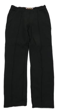 Černé tregíny s řetízkem River Island