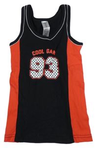 Čierno-červený top s číslom