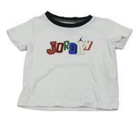 Biele tričko s nápisom Jordan Air