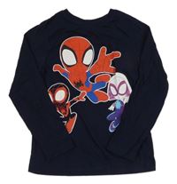 Tmavomodré triko se Spidermany George