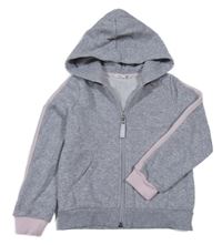 Sivo-ružová prepínaci mikina s kapucňou H&M