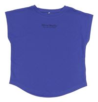 Fialové športové tričko s nápisom H&M