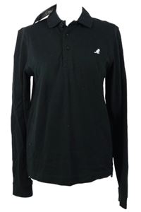 Pánské černé polo triko s límečkem Kangol 