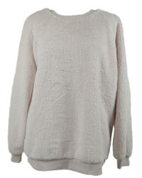 Dámska svetloružová chlpatá mikina Janina