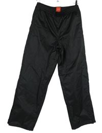 Nové - Pánske čierne šušťákové nohavice Slazenger