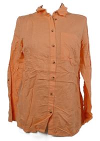Dámska oranžová ľanová blúzka TU