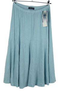 Nové - Dámská světlemodrá midi sukně Saloos 