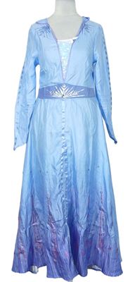 Kostým - Dámské světlemodré saténové šaty s flitry - Elsa Disney 