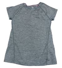 Sivé melírované športové tričko H&M