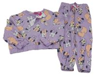 Nové- 2set- fialová mikina s Minnie+ tepláky Disney