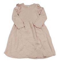 Svetloružové pletené šaty George