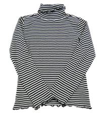 Černo-bílý pruhovaný rolák Tchibo