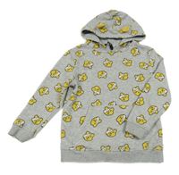Svetlosivá mikina s medvídky Pudsey a kapucňou George