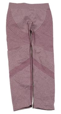 Fialové melírované spodné funkčné legíny Shein