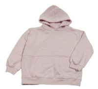 Svetloružová mikina s kapucňou Zara