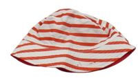 Červeno-bílý pruhovaný oboustranný klobouk Chicco