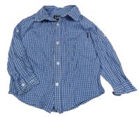 Modro-bílá kostkovaná košile H&M
