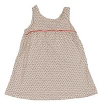 Bielo-ružovo-čierny vzorovaný top Obaibi